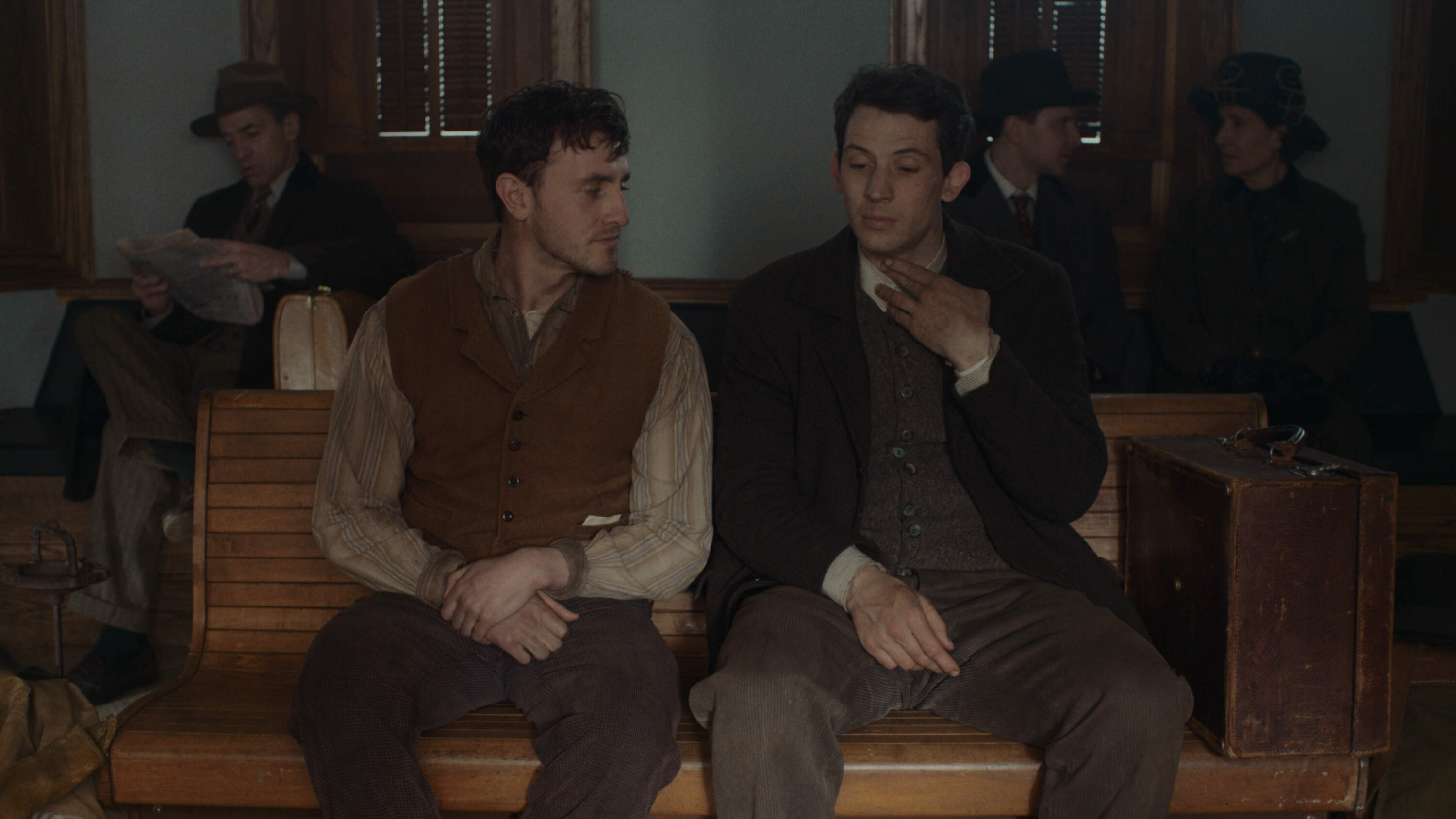 From left, Paul Mescal and Josh O’Connor in "The History of Sound." (Courtesy MUBI)