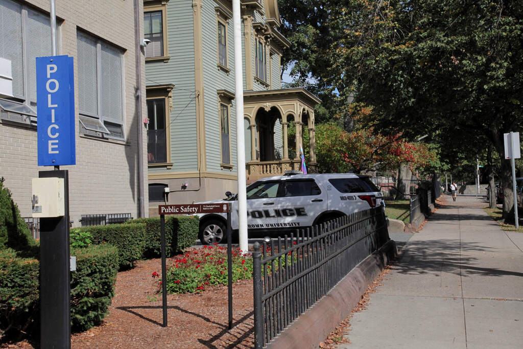 The public safety department at Brown University, Monday, Sept. 29, 2025, in Providence, R.I. (Kimberlee Kruesi/AP)