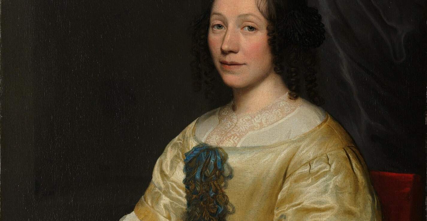 Maria van Oosterwijck painted by Wallerant Vaillant in 1671. (Courtesy of The Rijksmuseum)