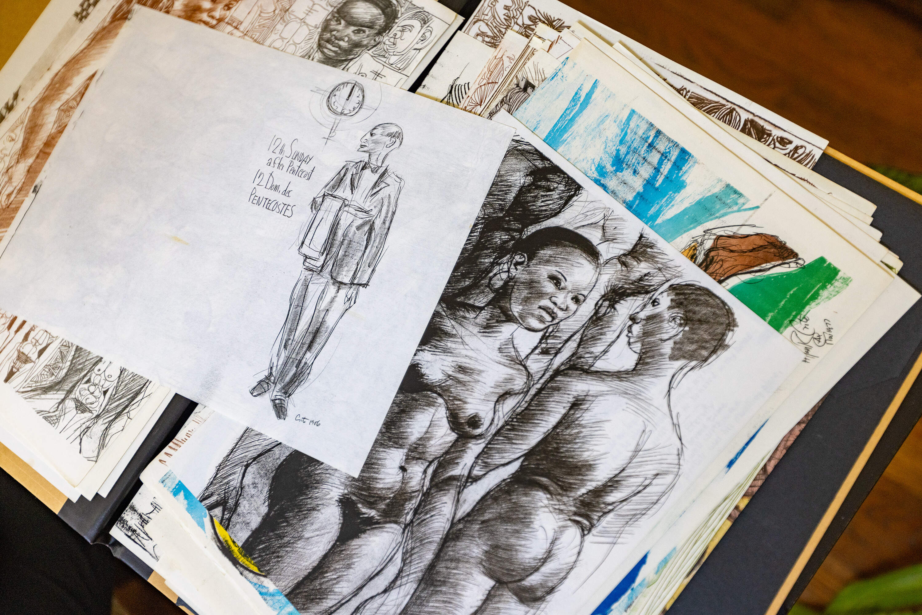 Some of Crite's work stirred controversy during his career. (Jesse Costa/WBUR)