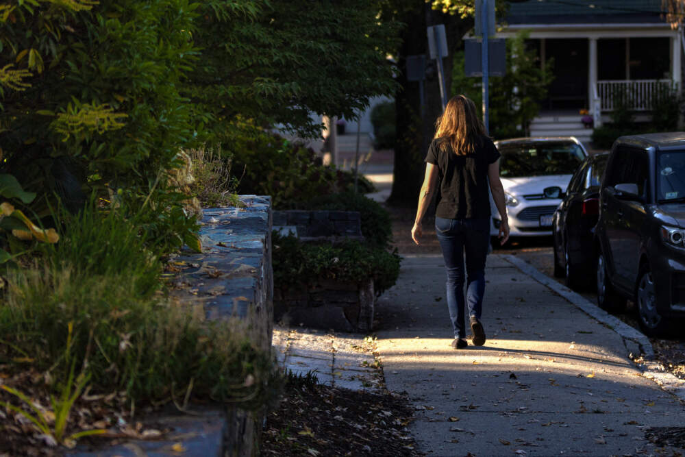 A former John Hancock executive, now known in a lawsuit against the company as Jane Doe 1. (Jesse Costa/WBUR)