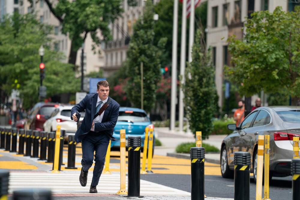 Gabriel Basso in "A House of Dynamite." (Courtesy Eros Hoagland/Netflix)