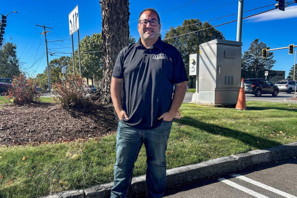 Gary Karibian, photographed in Nashua, is a revenue officer at the IRS office in Manchester, New Hampshire. He's been furloughed during the government shutdown. (Anthony Brooks/WBUR)