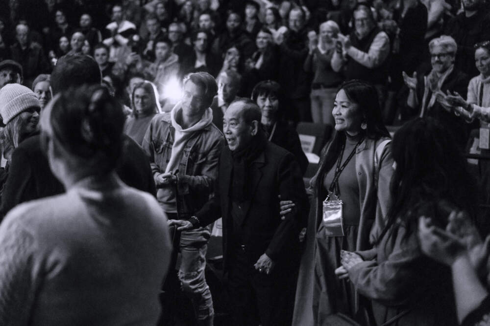 Nguyễn Thành Nghệ walking to the stage at the 2025 Sundance Film Festival (Andrew Ge)