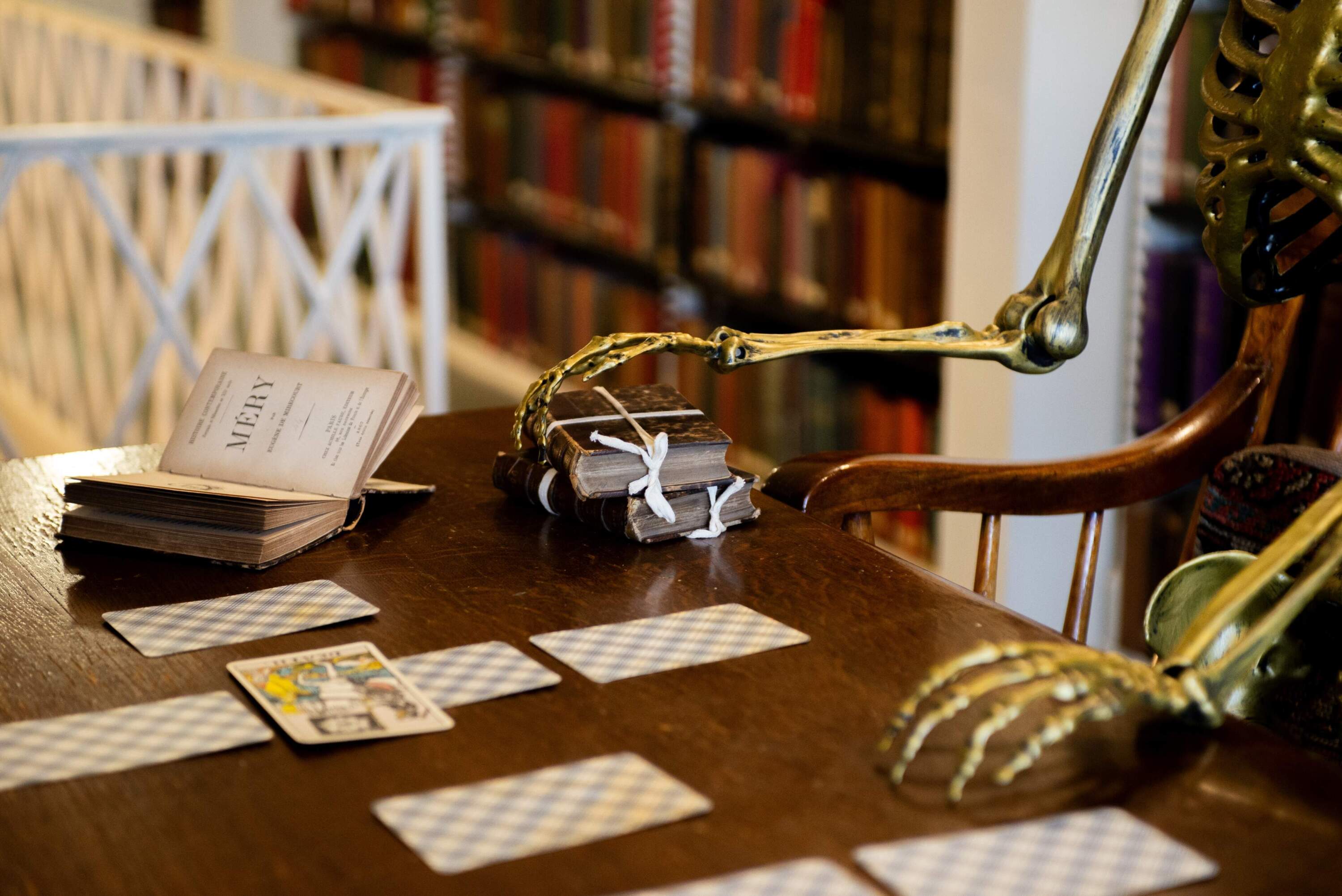The Boston Athenaeum's Halloween celebrations include tarot card and tea leaf readings. (Courtesy Boston Athenaeum)