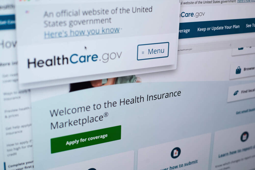 Pages from the U.S. Affordable Care Act health insurance website healthcare.gov are seen on a computer screen in New York, Aug. 19, 2025. (Patrick Sison/AP)
