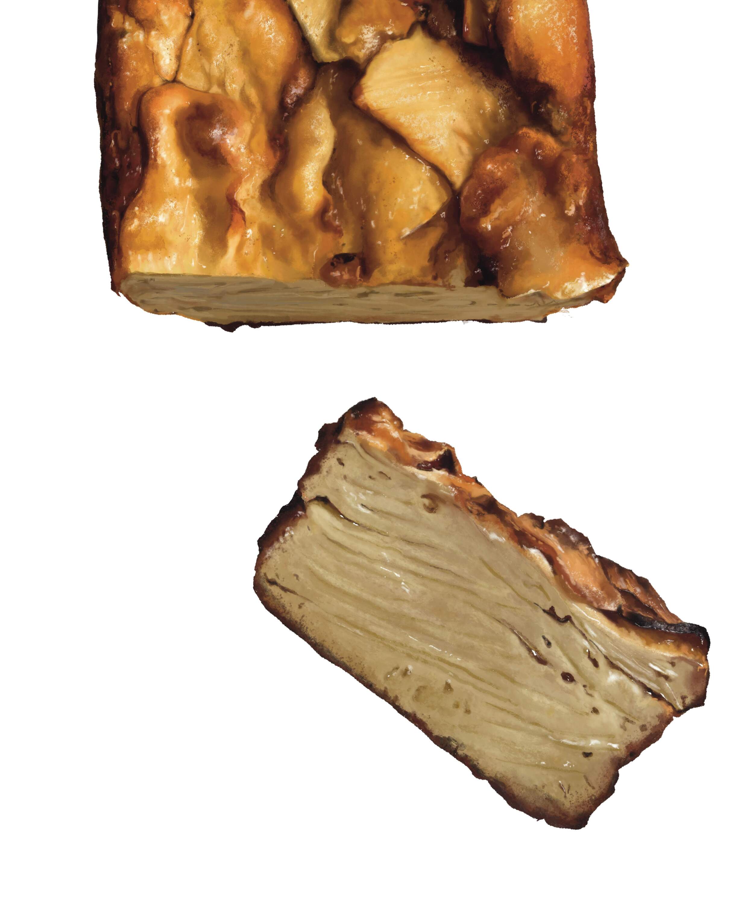 Apple custard cake. (Courtesy of Nancy Pappas)