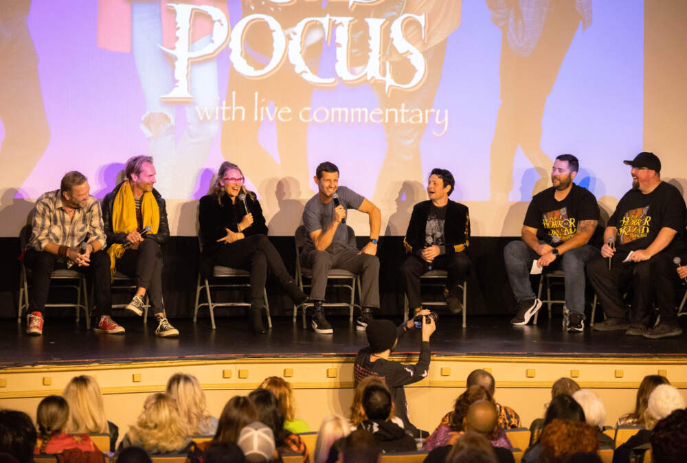 "Hocus Pocus" cast members onstage at last year's screening. (Courtesy Tyler Phinney)