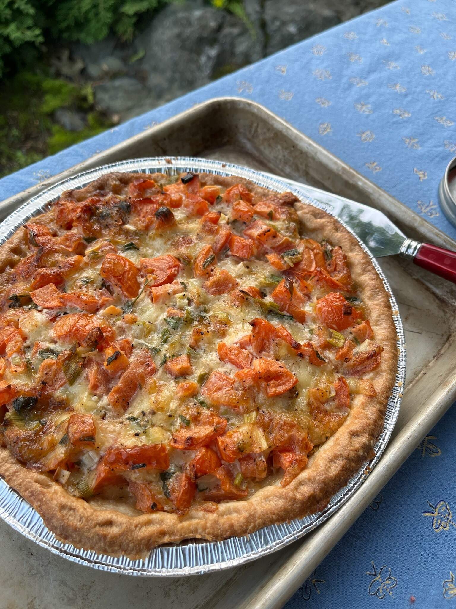 Tomato pie. (Jane Clayson/Here &amp; Now)
