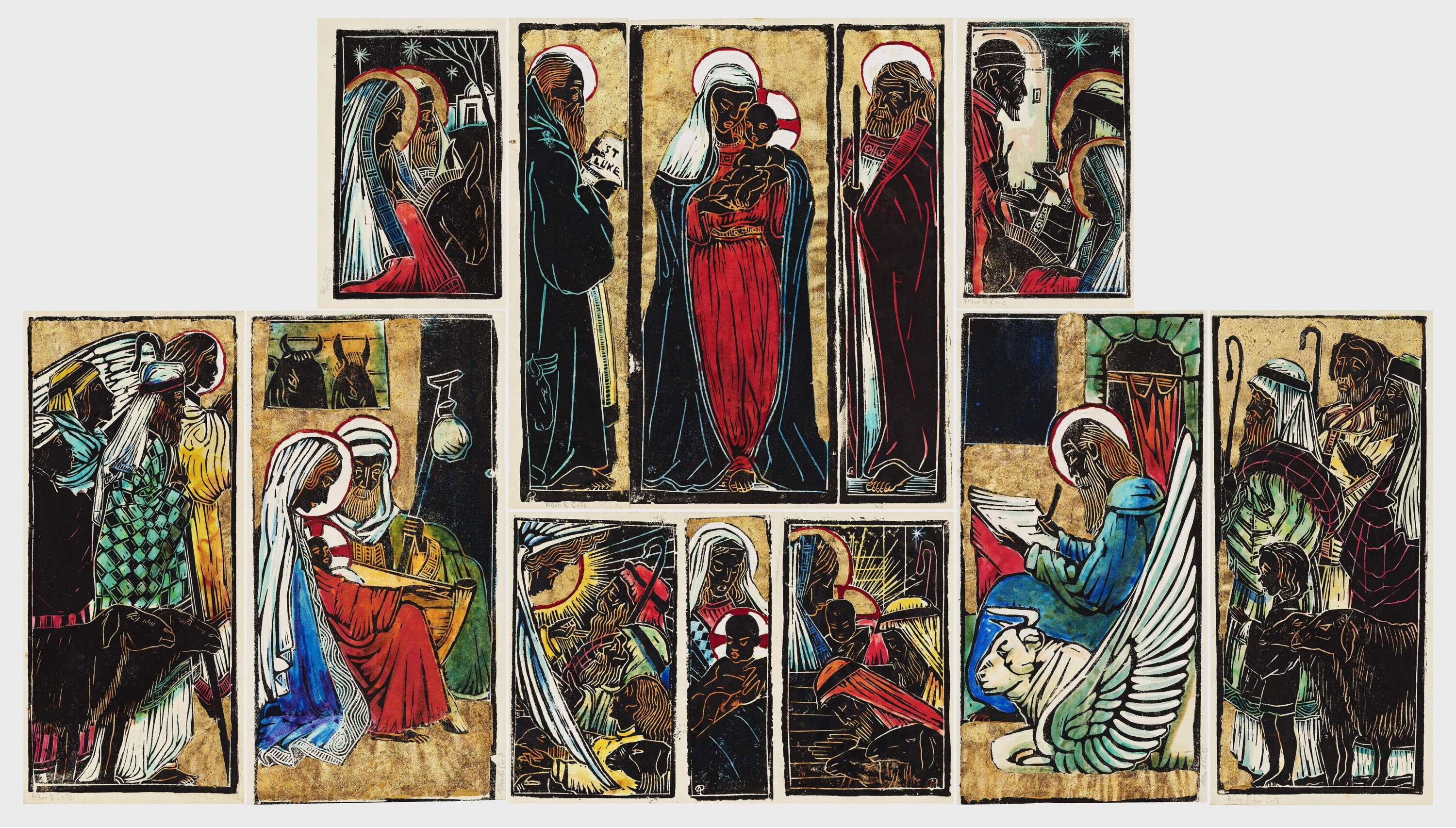 "The Nativity According to St. Luke," about 1947. (Courtesy Museum of Fine Arts, Boston and the Allan Rohan Crite Research Institute and Library)