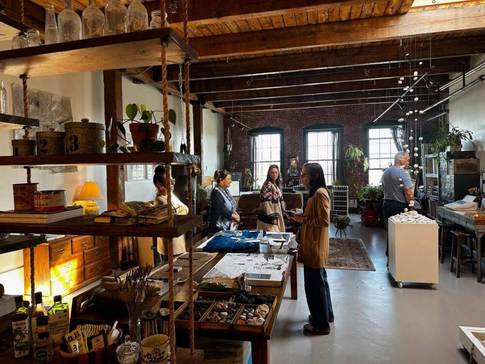 Attendees at a previous Fort Point Open Studios. (Courtesy of Fort Point Open Studios)