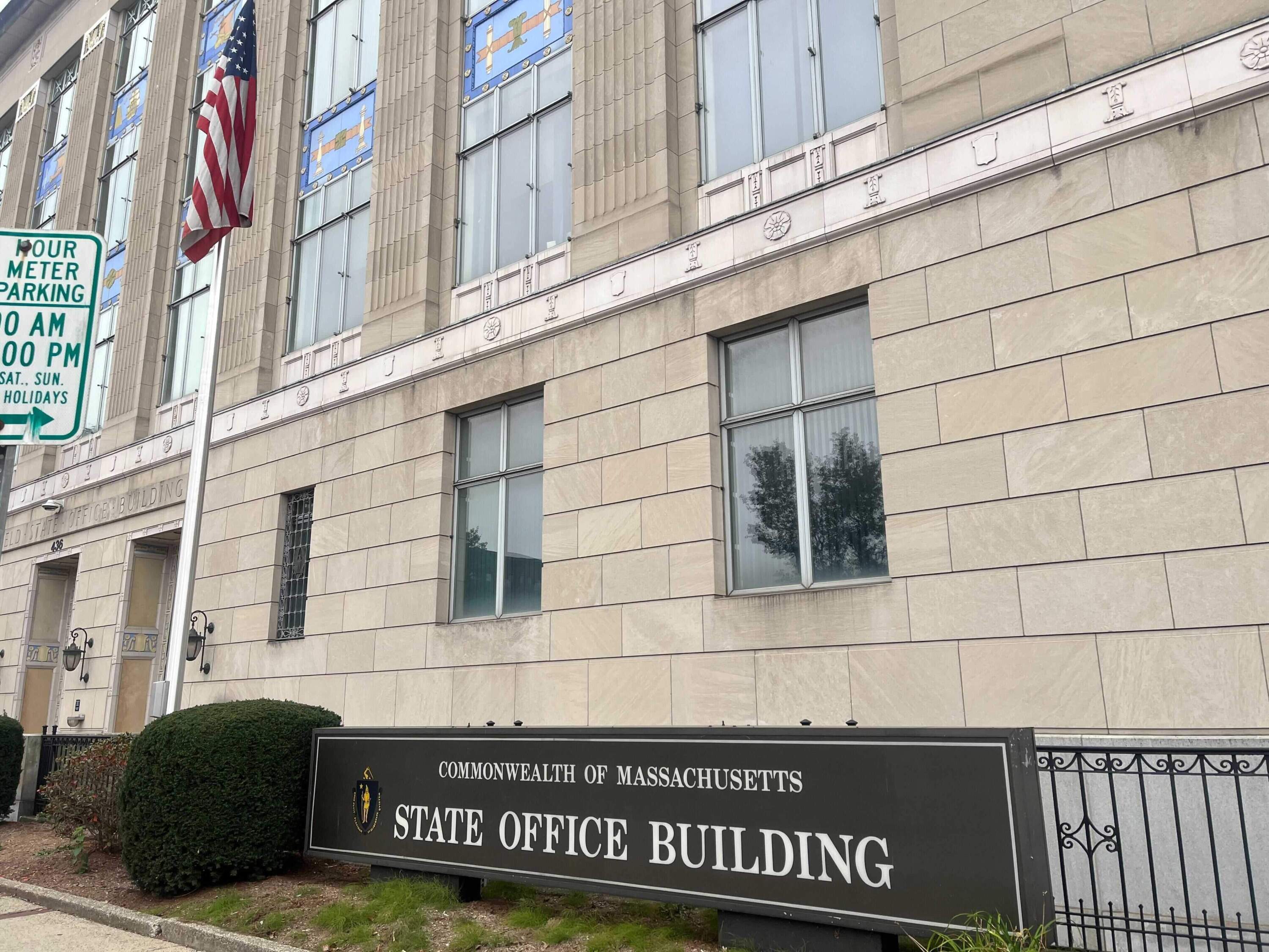 A state office building in Springfield, Massachusetts. (Nirvani Williams/NEPM)