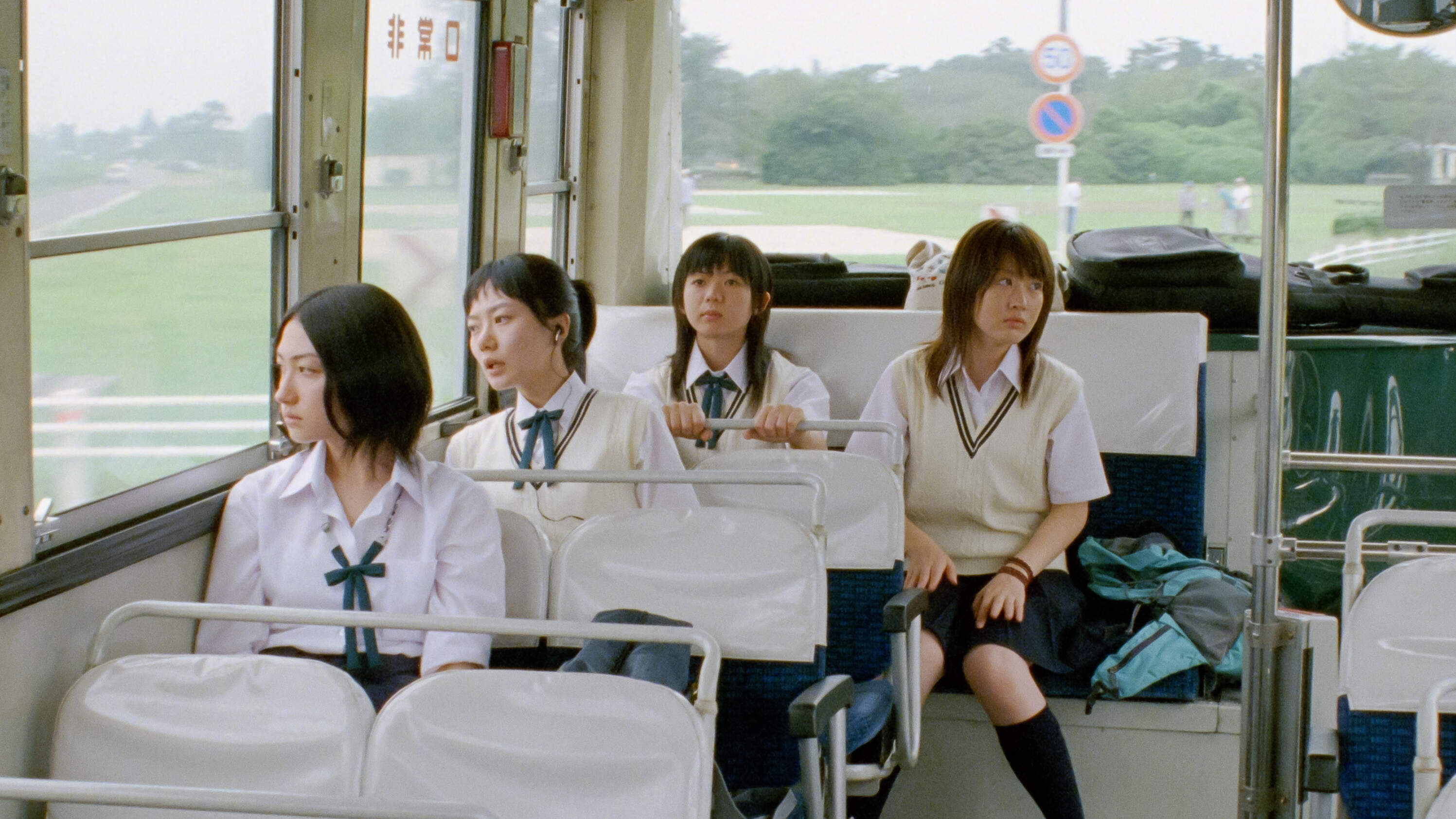 A still from Nobuhiro Yamashita’s 2005 film “Linda Linda Linda.” (Courtesy GKIDS)