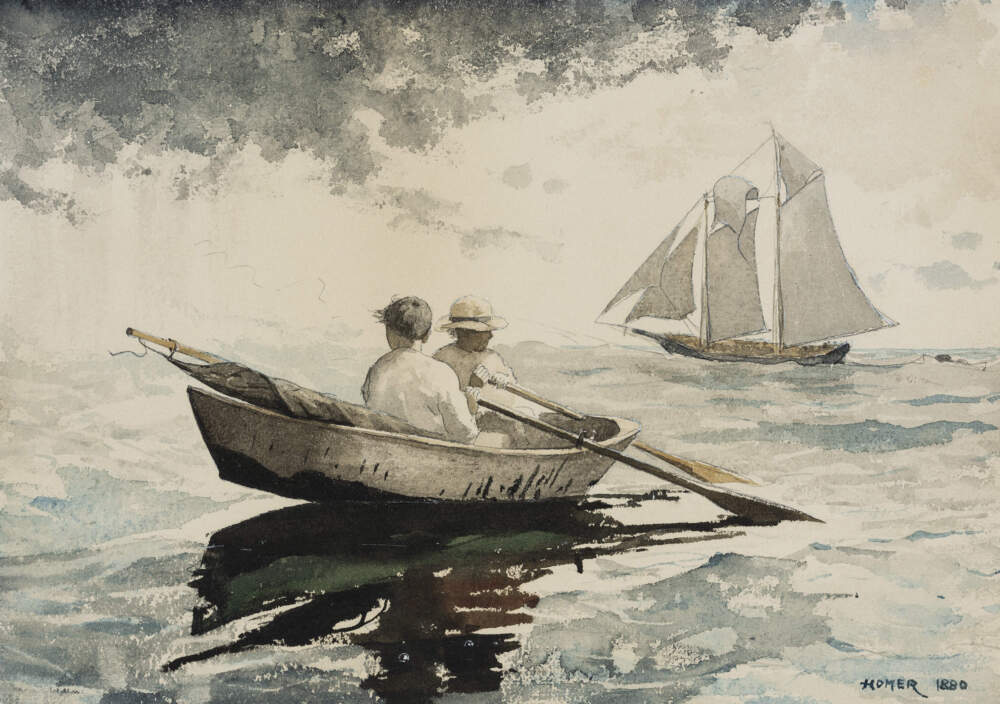 Winslow Homer, "Two Boys Rowing," 1880. (Courtesy Museum of Fine Arts, Boston)