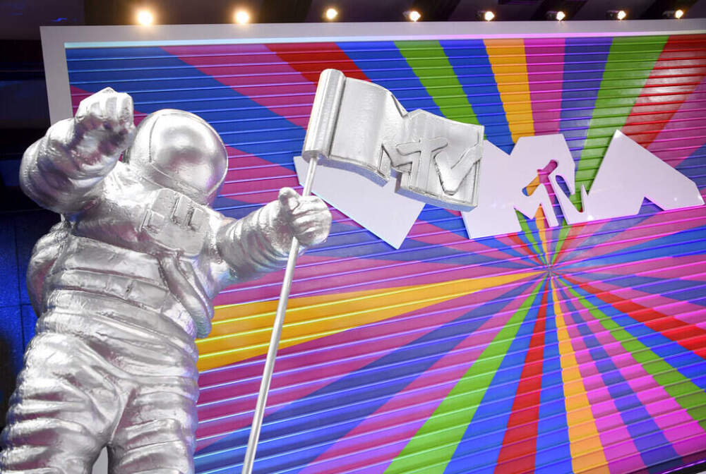 In this Monday, Aug. 20, 2018, file photo, a statue of the MTV Moon Man appears on the red carpet at the MTV Video Music Awards at Radio City Music Hall in New York. 2019 is the year of Missy Elliott: The rap icon will earn the Michael Jackson Video Vanguard Award at the MTV Video Music Awards in New Jersey. Performers include Elliott, Taylor Swift, Lizzo, Normani, Bad Bunny, Shawn Mendes, Camila Cabello, H.E.R., J Balvin, Lil Nas X, Rosalia, Ozuna and Jonas Brothers. (Photo by Evan Agostini/Invision/AP, File)