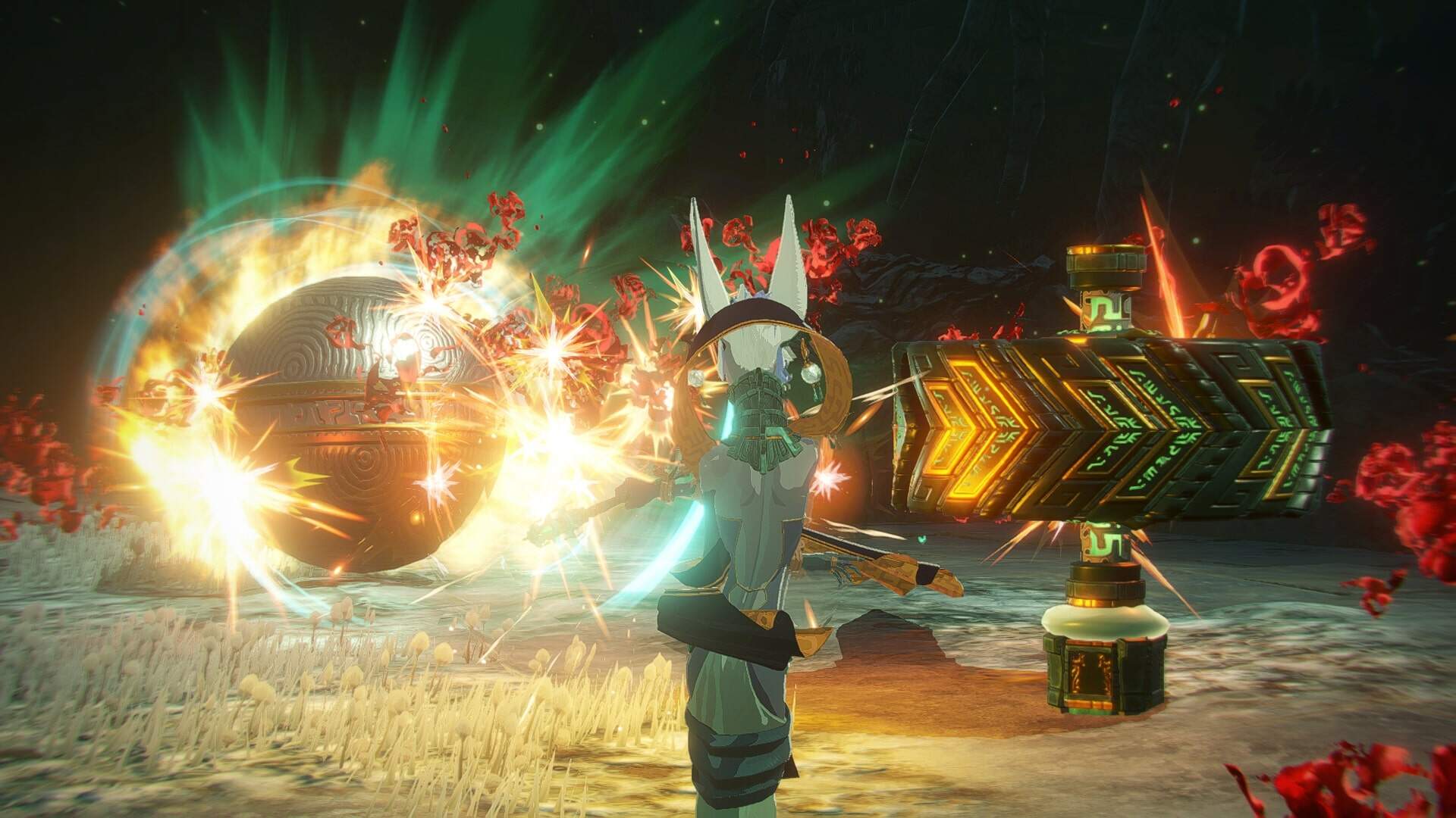 Mineru's attacks hit her enemies like a literal wrecking ball. (Courtesy of Nintendo and Koei Tecmo)