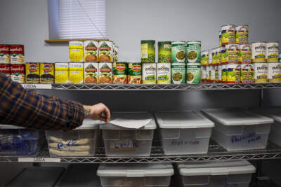 Mass. residents line up for food donations to fill SNAP gap