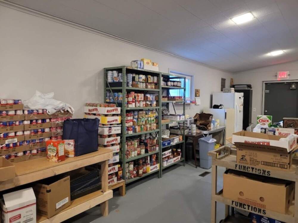 The inside of the Jubilee Food Cupboard in Ware. (Courtesy Cheryl Vaugh)