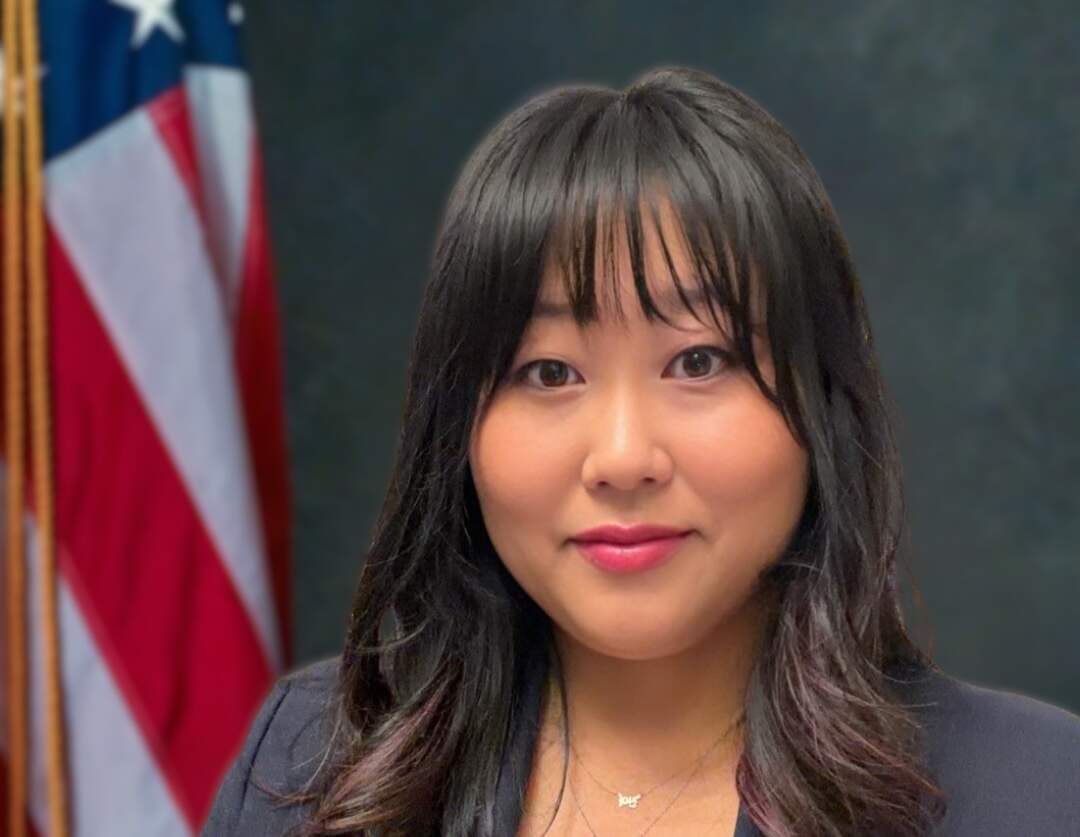 New Massachusetts Secretary of Public Safety and Security Gina Kwon. (Courtesy photo from Gov. Maura Healey's office via State House News Service)