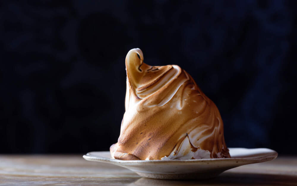 The coconut baked Alaska from Oleana. (Courtesy Oleana)