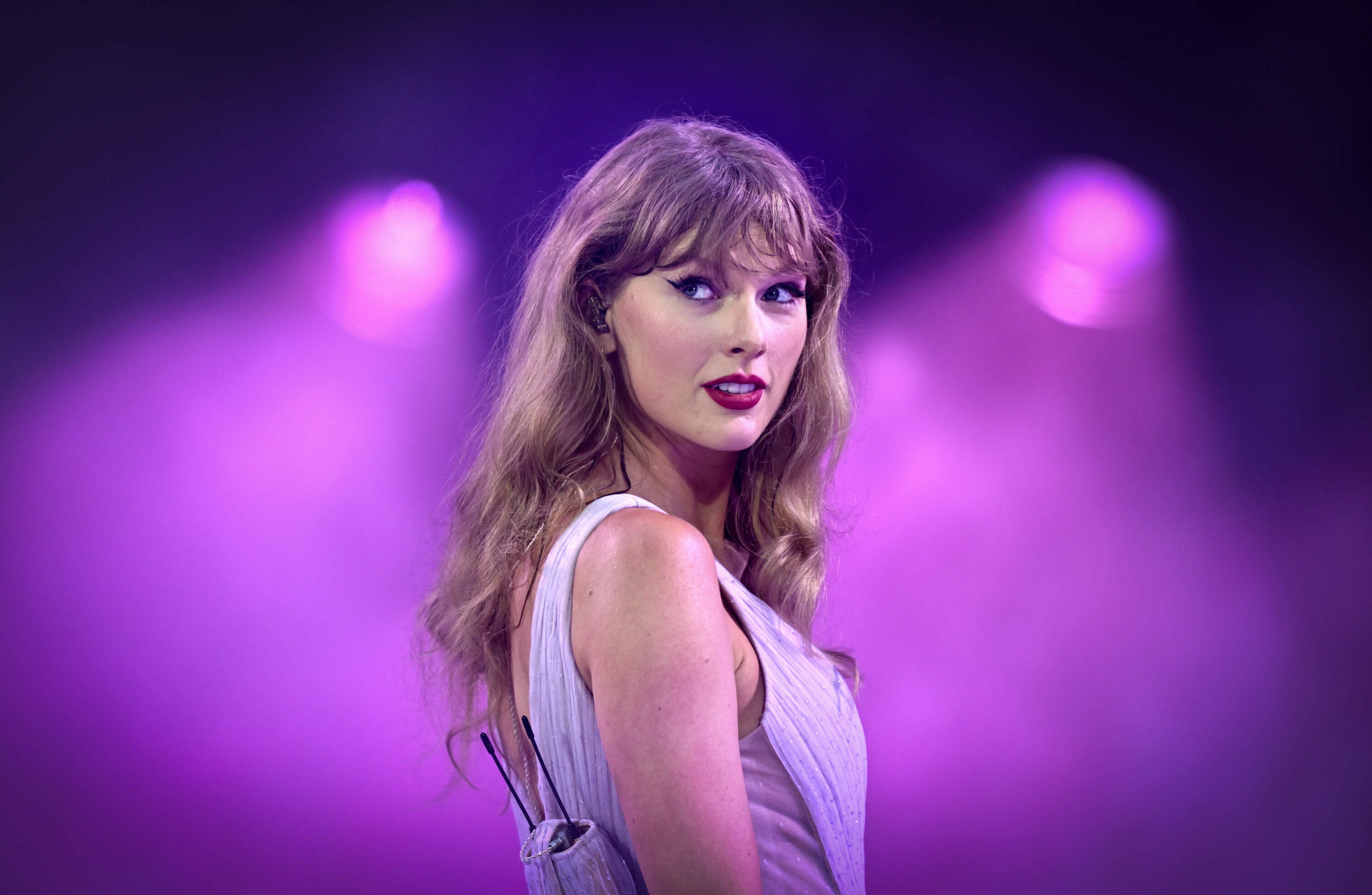 Taylor Swift at The Eras Tour in London. (Gareth Cattermole/Getty Images for TAS Rights Management)