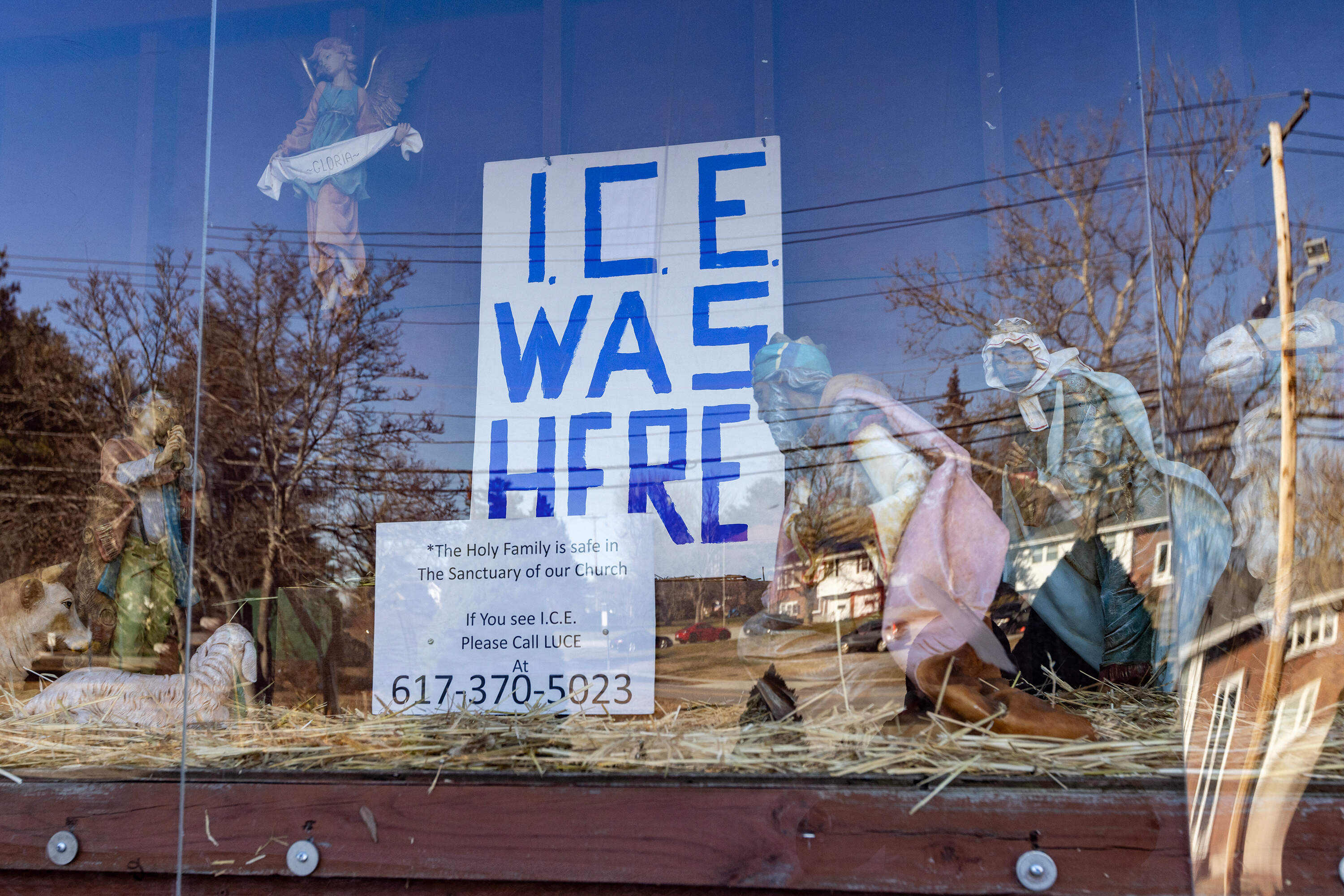 Dedham church keeps anti-ICE nativity scene despite pushback