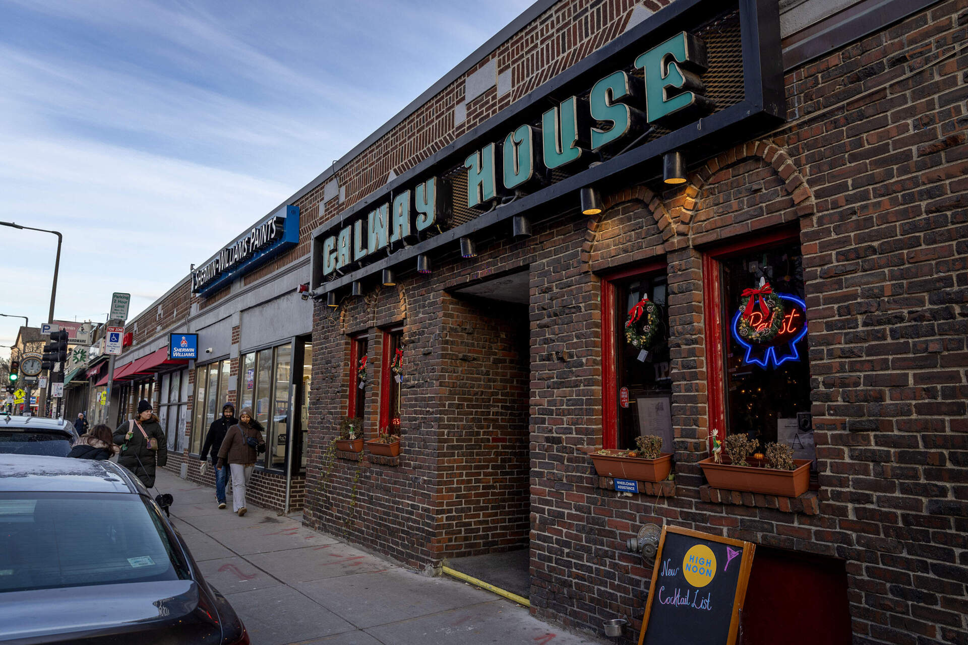 Galway House, on Centre Street in Jamaica Plain, Boston. (Robin Lubbock/WBUR)