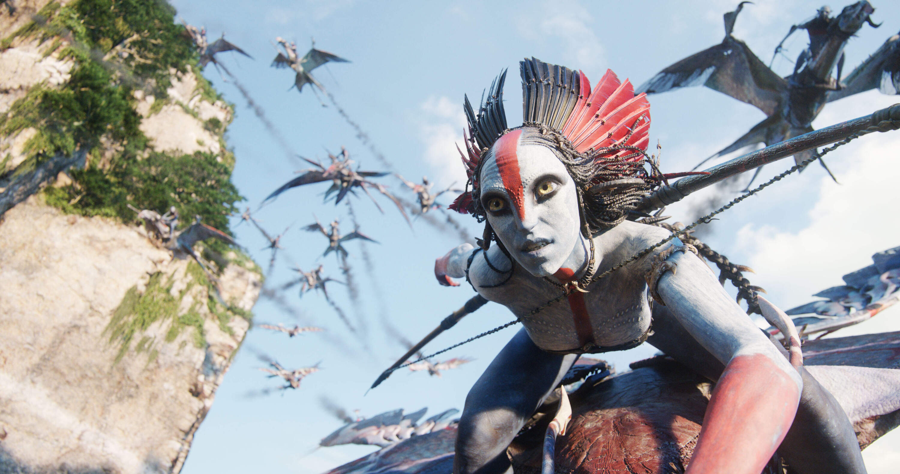 Varang (Oona Chaplin) in "Avatar: Fire and Ash." (Courtesy 20th Century Studios)