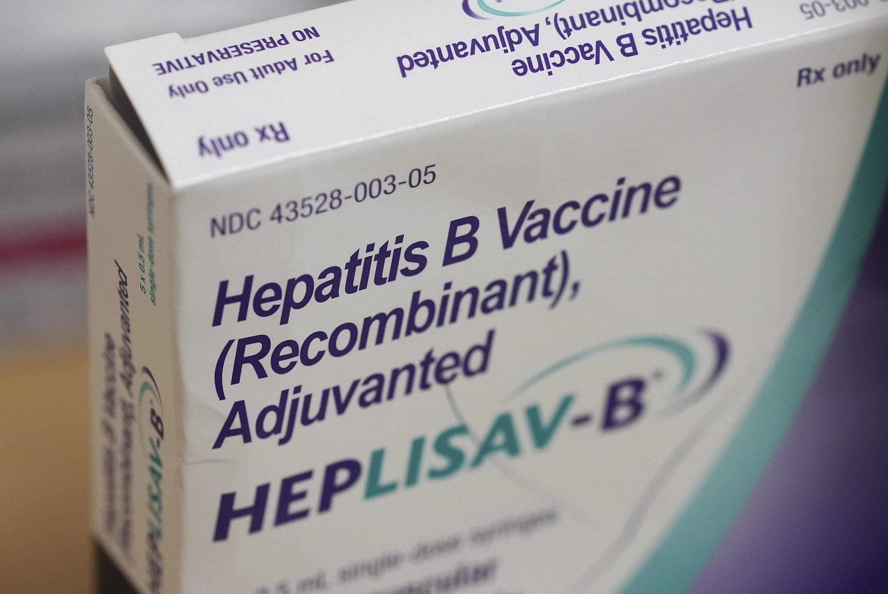 A box of hepatitis B vaccine is displayed at a CVS Pharmacy, Tuesday, Sept. 9, 2025, in Miami. (Rebecca Blackwell/AP)