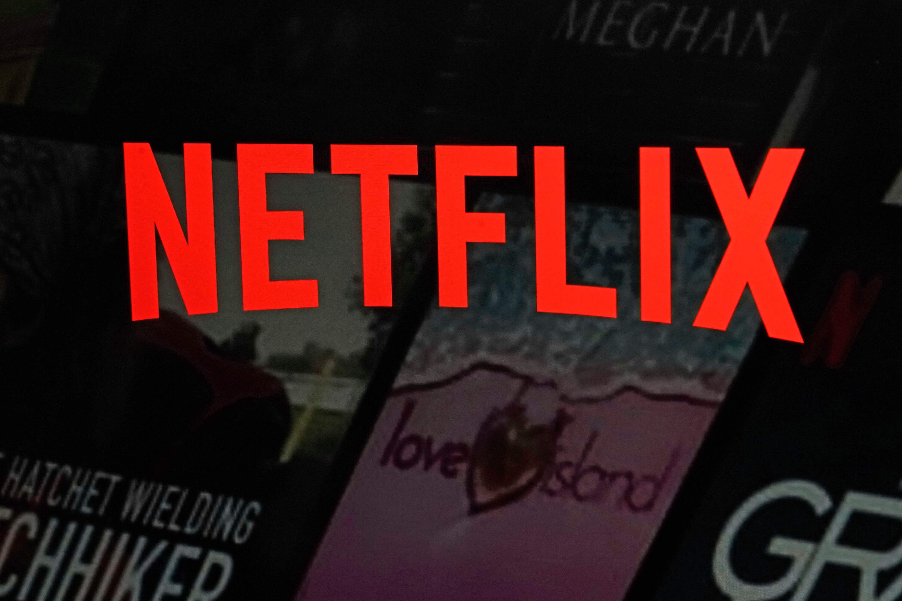 The Netflix logo is shown in this photo from the company's website on Feb. 2, 2023, in New York. (Richard Drew/AP)