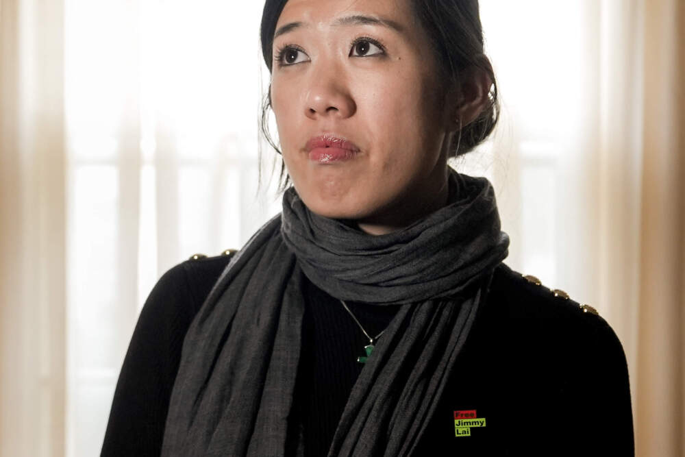 Claire Lai, daughter of Jimmy Lai, poses for a portrait, Monday, Dec. 15, 2025, in Washington. (Julia Demaree Nikhinson/AP)