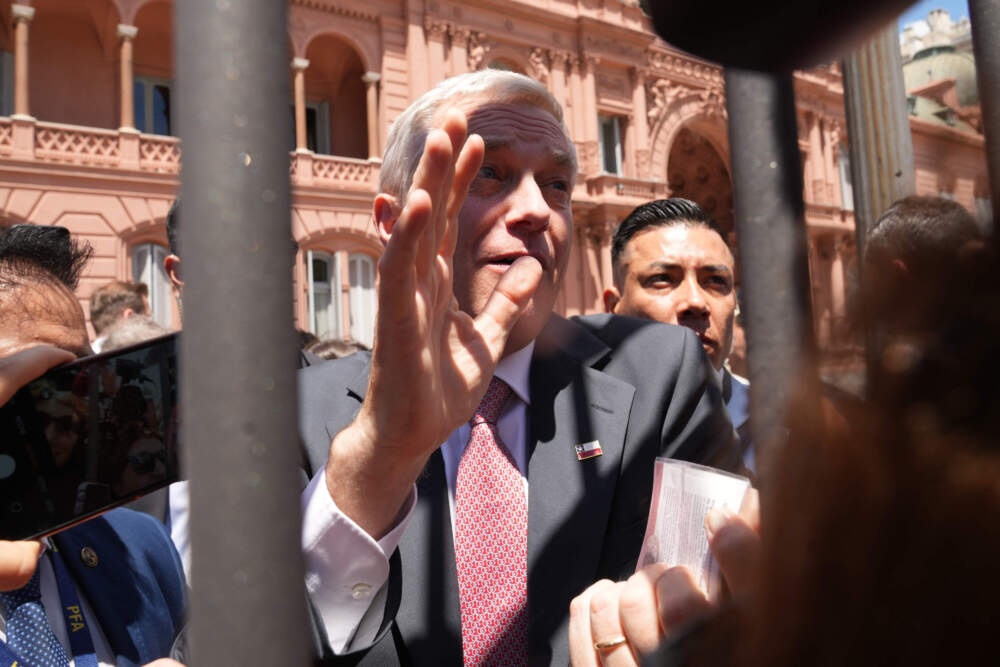 Chilean president-elect Jose Antonio Kast leaves the government house after a meeting with Argentine President Javier Milei in Buenos Aires, Argentina, Tuesday, Dec. 16, 2025. (Rodrigo Abd/AP)