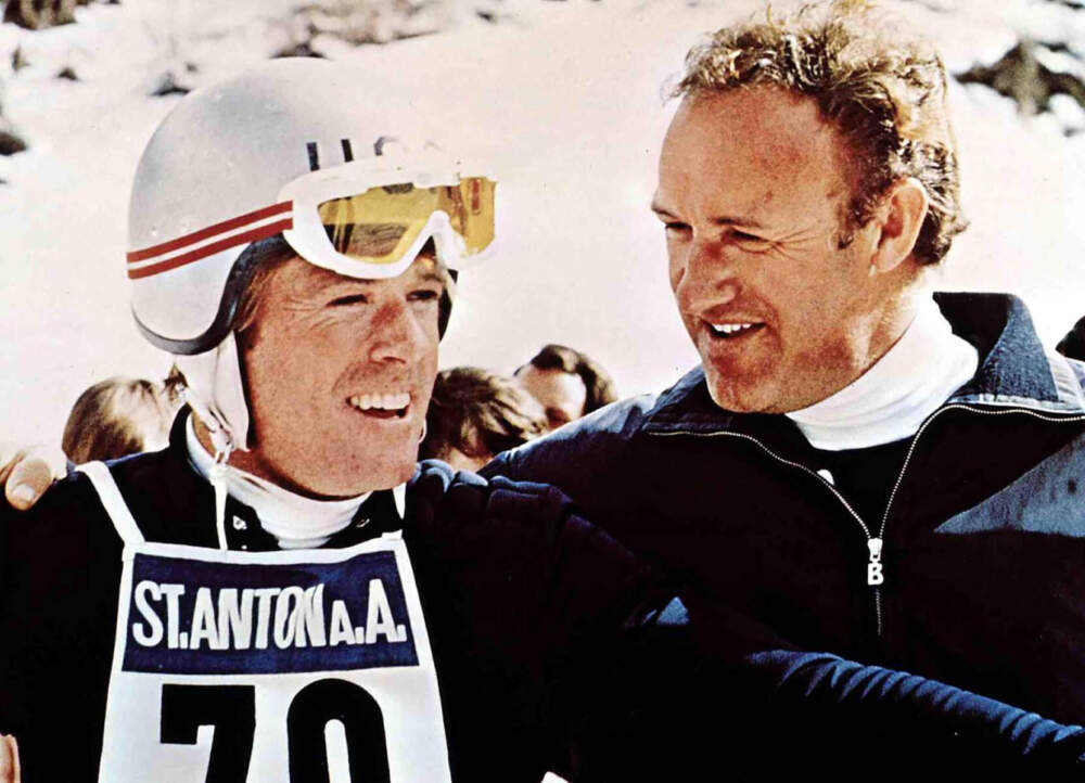 Robert Redford (left) and Gene Hackman in "Downhill Racer." (Courtesy the Brattle Theatre)