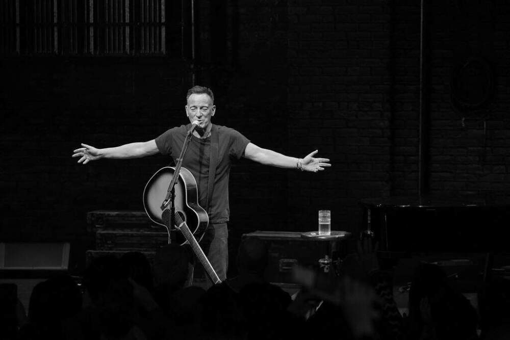 Bruce Springsteen takes his final "Springsteen on Broadway" curtain call at Walter Kerr Theatre on December 15, 2018, in New York City. (Taylor Hill/Getty Images)