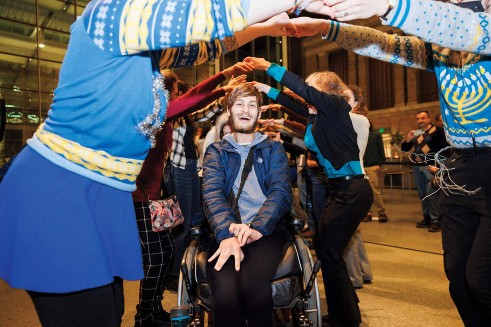 Attendees at a previous Hanukkah celebration at the MFA. (Courtesy Tim Correira Photography/Museum of Fine Arts, Boston)