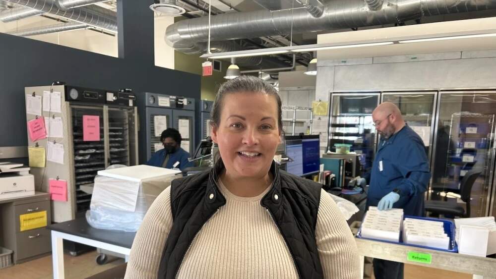 Melonie DiMartino was one of the blood bank staff members to respond to Saturday’s shooting. (Isabella Jibilian/Ocean State Media)