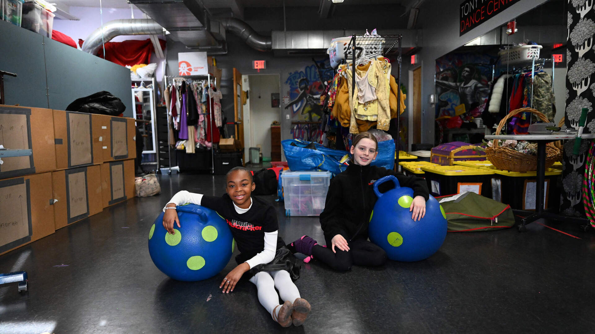 Sanova Napoleon, left, and Catherine Fortino, two performers in the 2025 "Urban Nutcracker" cast. (Courtesy of Bill Shamlian via Urban Nutcracker)