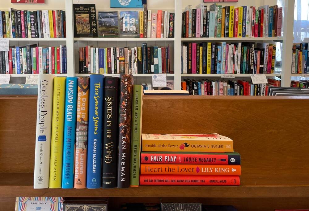 A selection of books that Hannah Harlow, co-owner of independent bookstore The Bookshop of Beverly Farms, read and recommends in 2025. MA, 2025. (Courtesy Hannah Harlow)