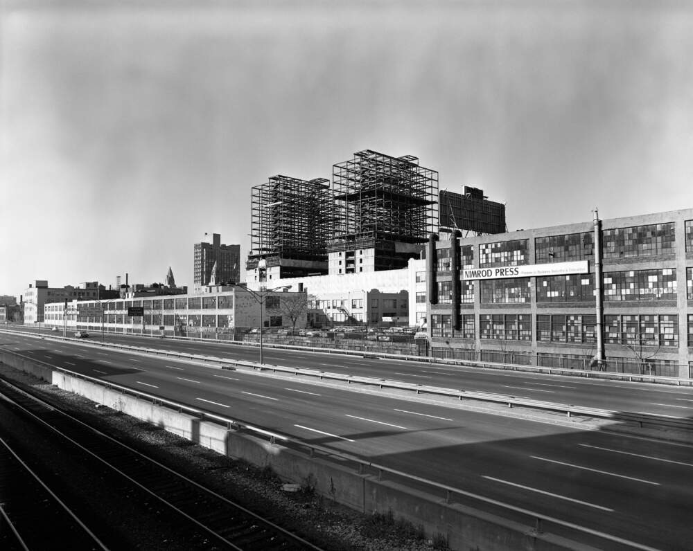 Construction of Warren Towers, October 1965. (Courtesy Boston University Photography)