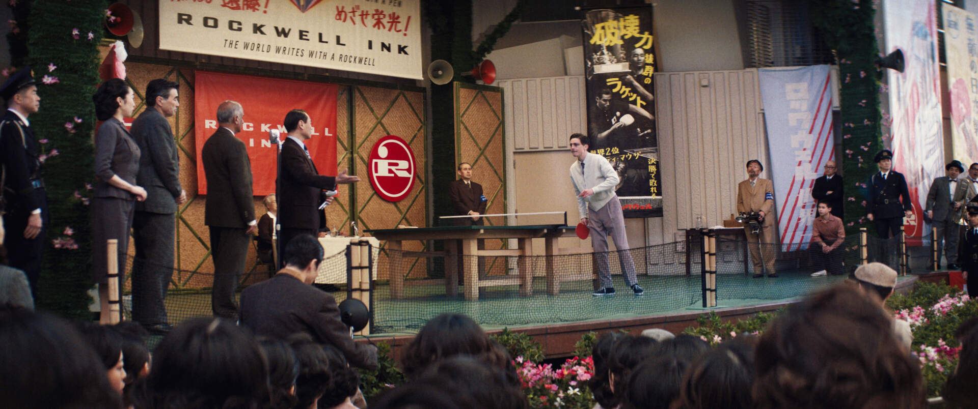 From left: Pico Iyer and Timothée Chalametin director Josh Safdie’s “Marty Supreme." (Courtesy A24)