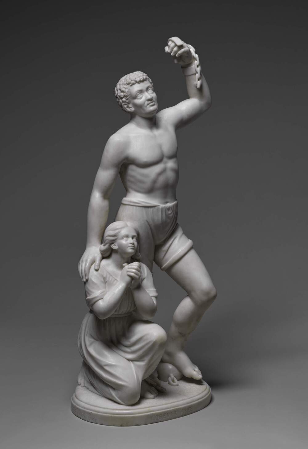Edmonia Lewis, "Forever Free," 1867. (Courtesy Howard University Gallery of Art/Licensed by Art Resource, NY; photo courtesy The Metropolitan Museum of Art)