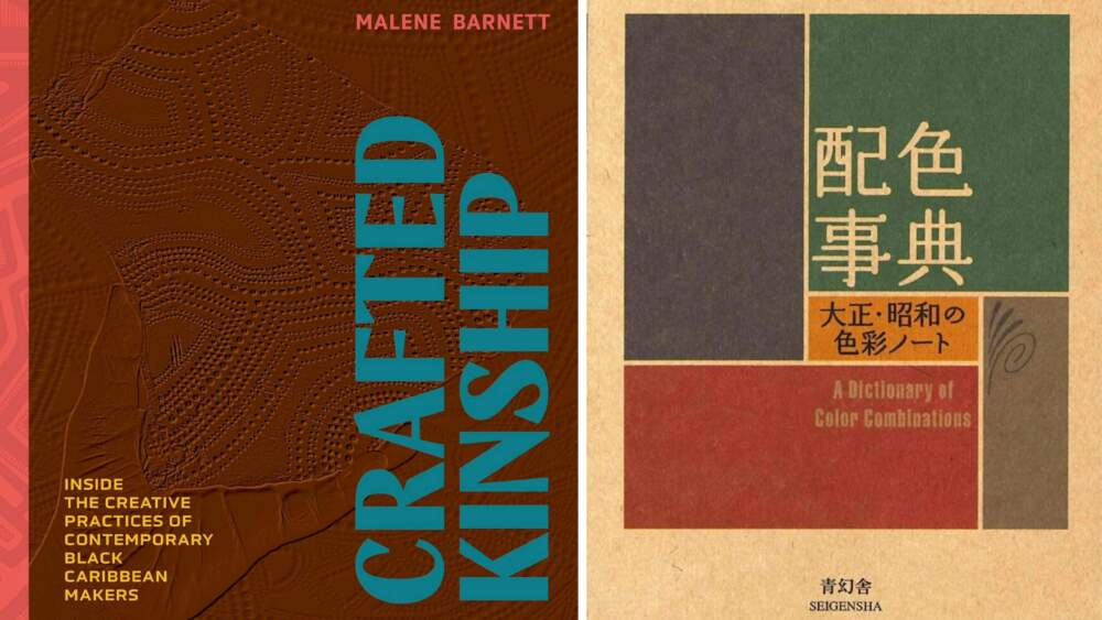 From left: the covers of Malene Barnett's “Crafted Kinship” and "A Dictionary of Color Combinations." (Courtesy the publishers)