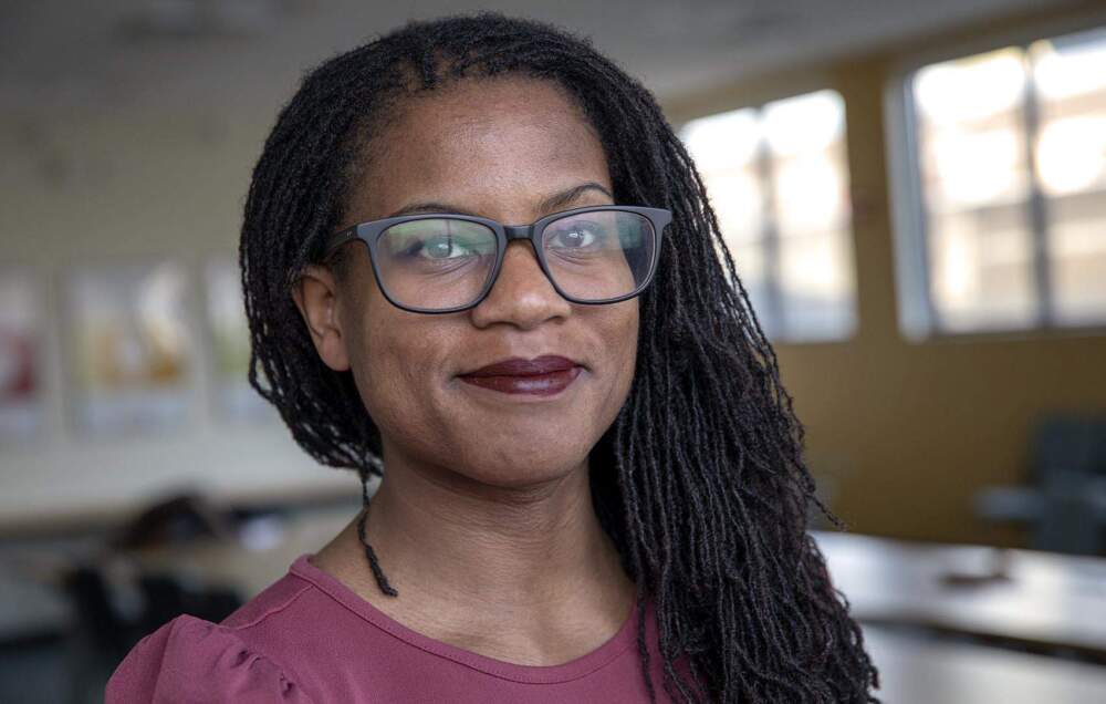 Lydia Edwards at WBUR in 2019. (Robin Lubbock/WBUR File)