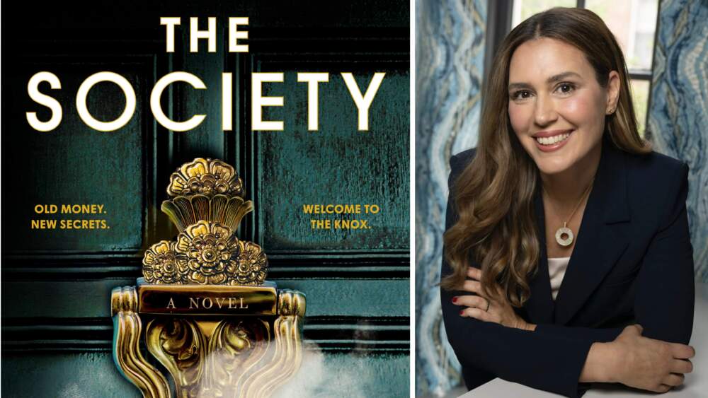 Karen Winn’s multilayered “The Society” goes behind the ornate doors of a fictional secret society in Boston. (Book cover courtesy Dutton; author photo courtesy SLY Photography)
