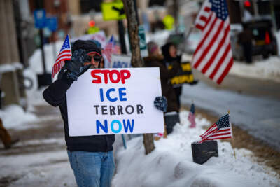 Aggressive tactics by ICE are a central issue in Maine's U.S. Senate race