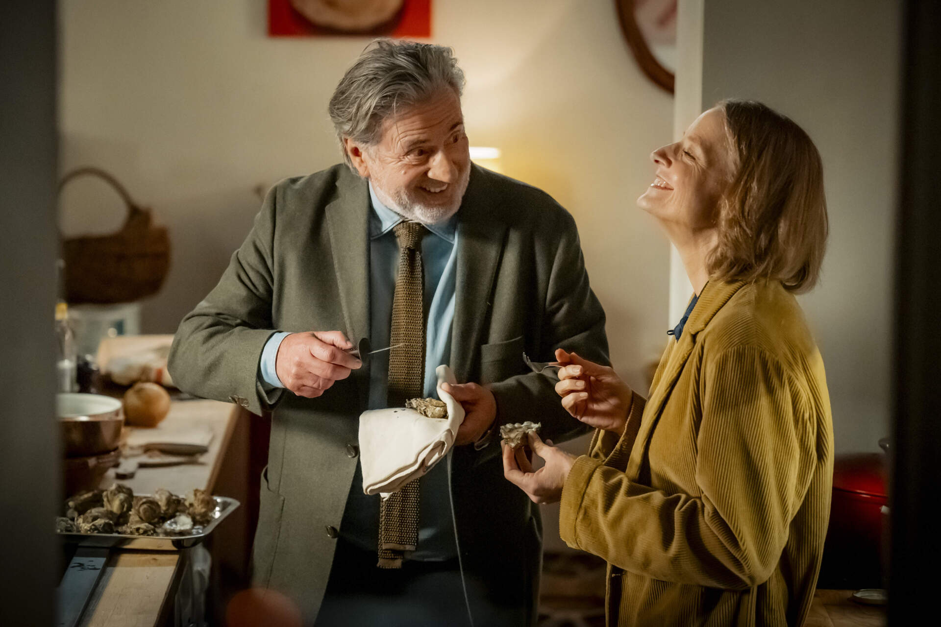 Daniel Auteuil as Gabriel Haddad, Jodie Foster as Lilian Steiner in "A Private Life." (Courtesy Jérôme Prébois/Sony Pictures Classics)