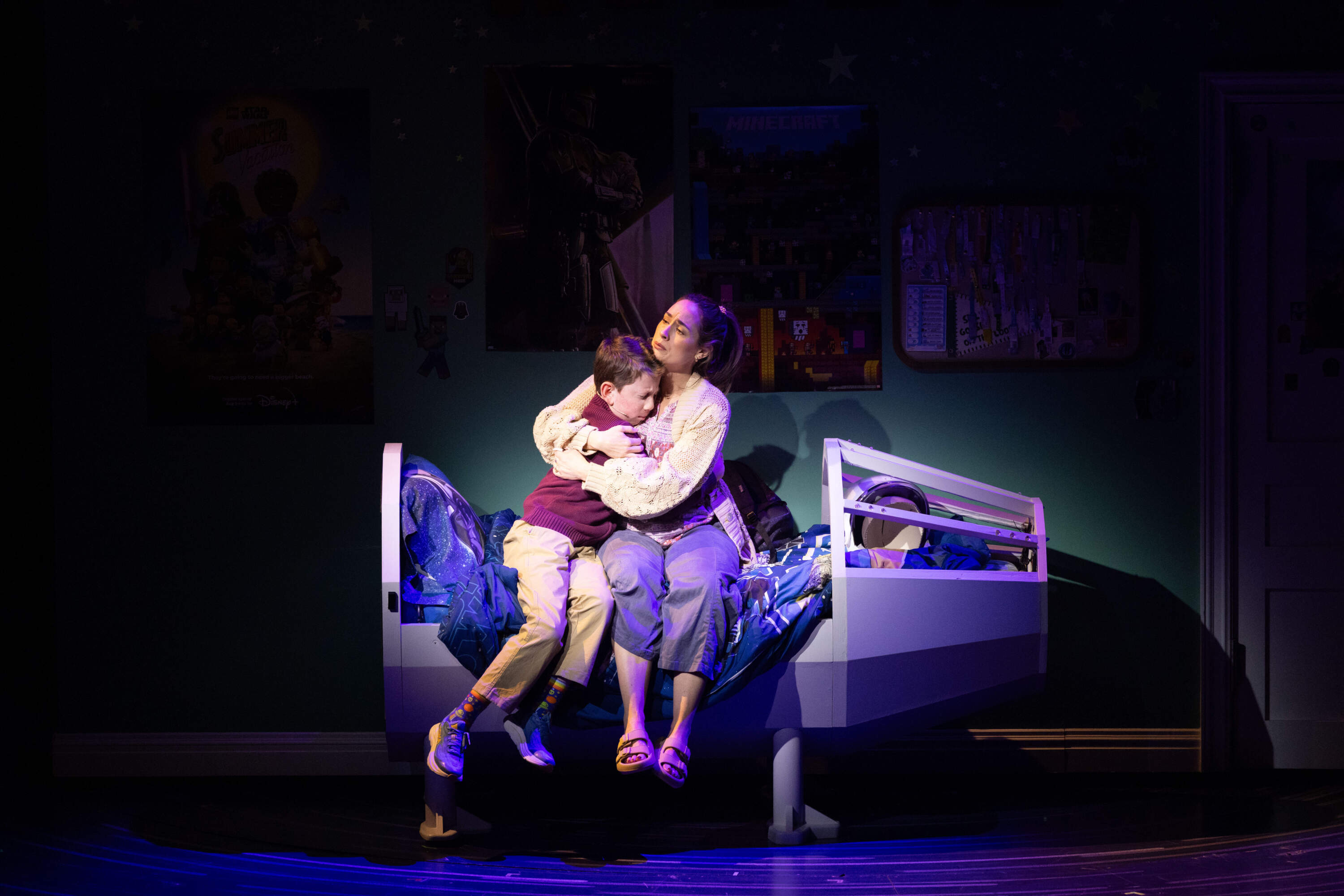 Max Voehl (Auggie) and Alison Luff (Isabel) in A.R.T.'s world-premiere production of "Wonder." (Courtesy of Evgenia Eliseeva)