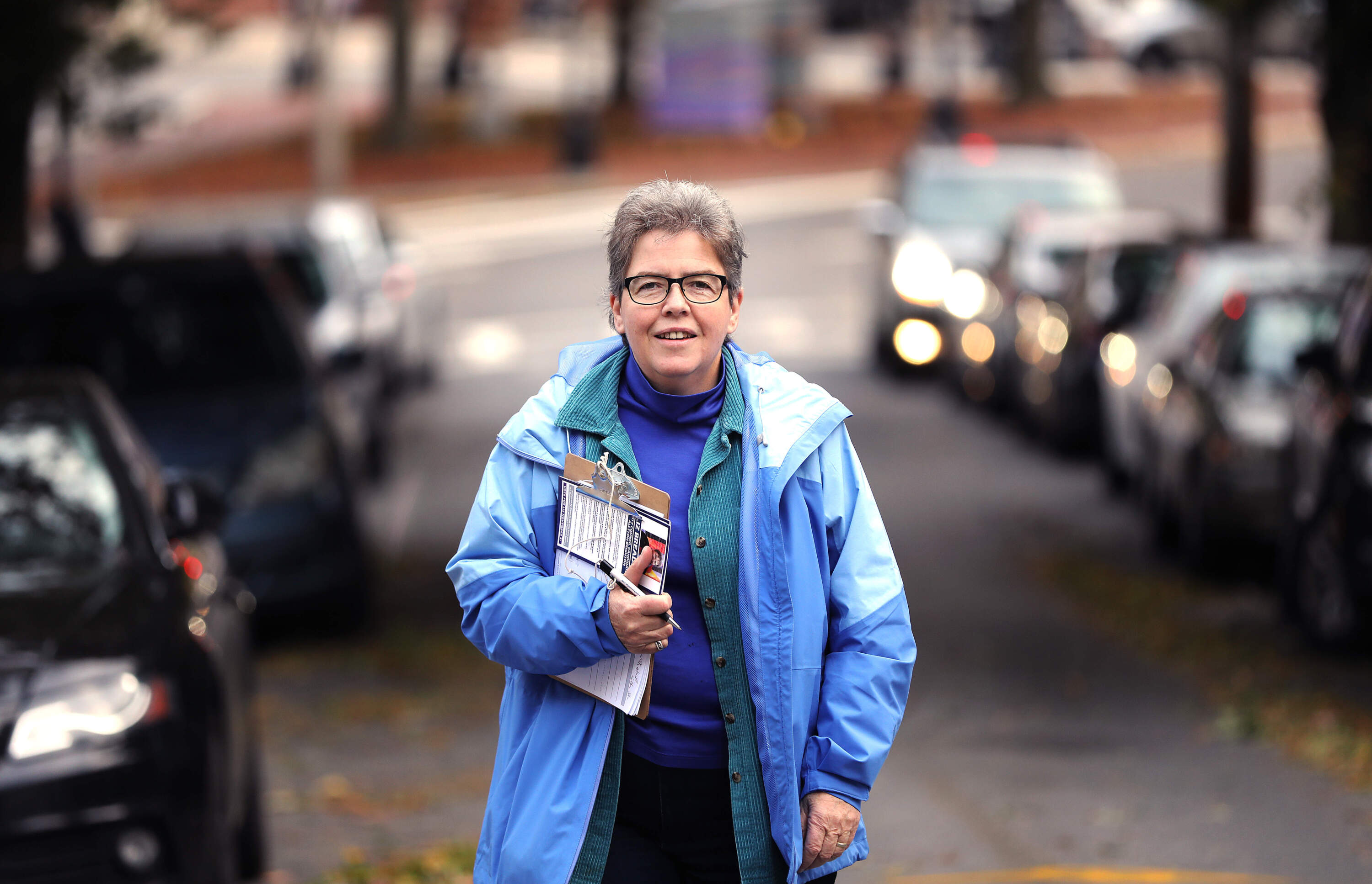District 9 Boston City Council candidate Liz Breadon in 2019. (Pat Greenhouse/The Boston Globe via Getty Images)