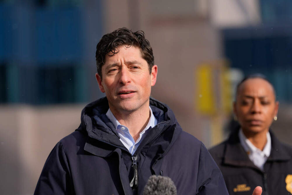 Minneapolis Mayor Jacob Frey holds a news conference on Saturday, Jan. 10, 2026, in Minneapolis. (Jen Golbeck/AP File)