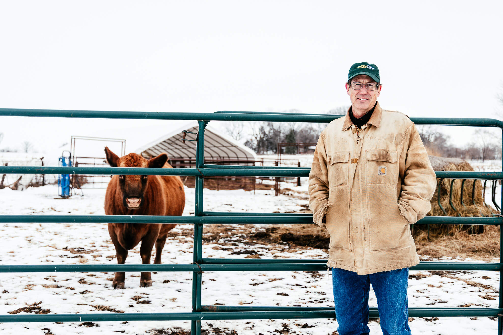 Matt Russell is a cattle farmer and the executive director of the Iowa Farmers Union. (James Kelley/Iowa Public Radio)